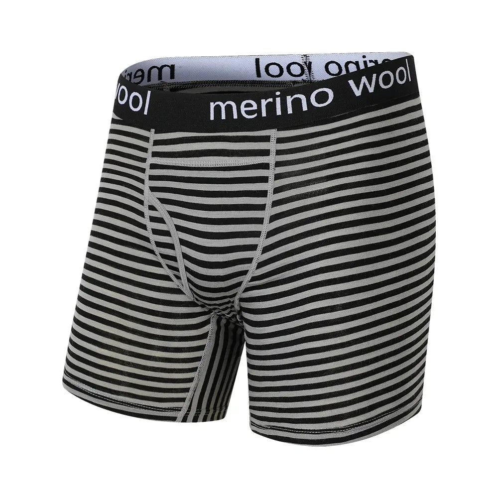 Mens Merino Wool Boxer Briefs Men Underwear 100% Merino Wool Man Merino Boxer Soft Comfy Breathable Moisture Wicking USA Size
