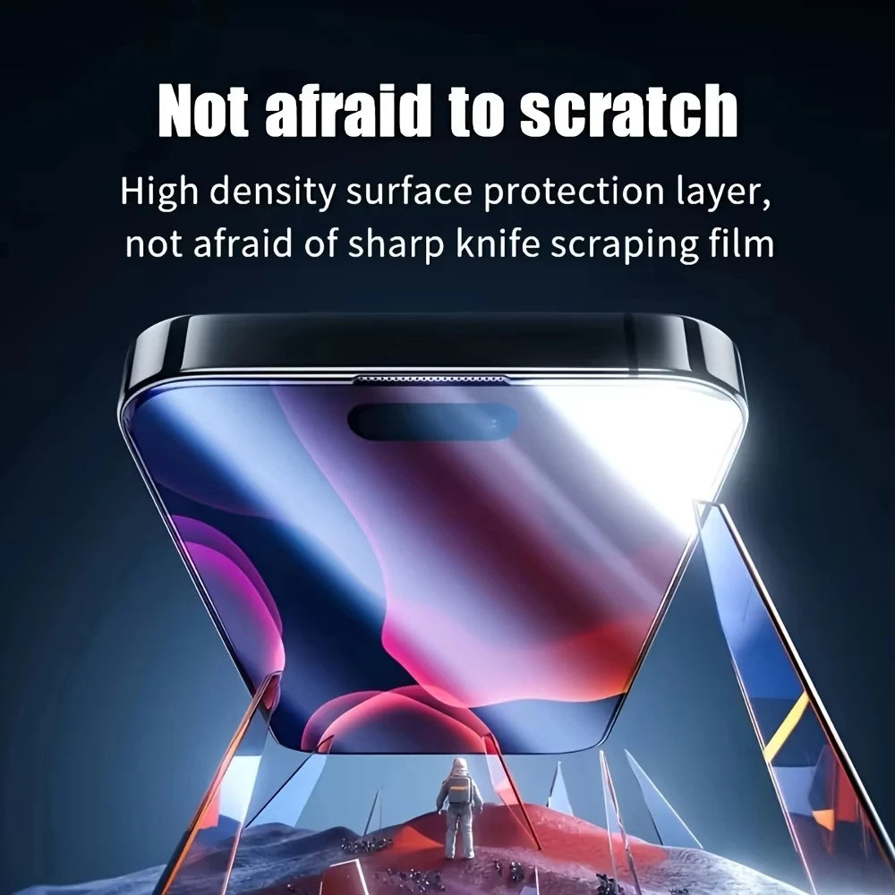 1-2PCS Easy Install HD Screen Protector For iPhone 17 16 13 Pro Max 11 15 14 16e 12 Mini XR X Xs 7 8 Plus Air Tempered Glass