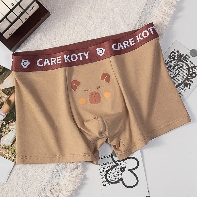 Men Cotton Underwear Comfortable Boxershorts Sexy Trunks Soft Male Underpants Teenage Sexy U Convex Pouch Young Underwear Boys