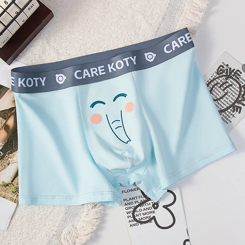 Men Cotton Underwear Comfortable Boxershorts Sexy Trunks Soft Male Underpants Teenage Sexy U Convex Pouch Young Underwear Boys