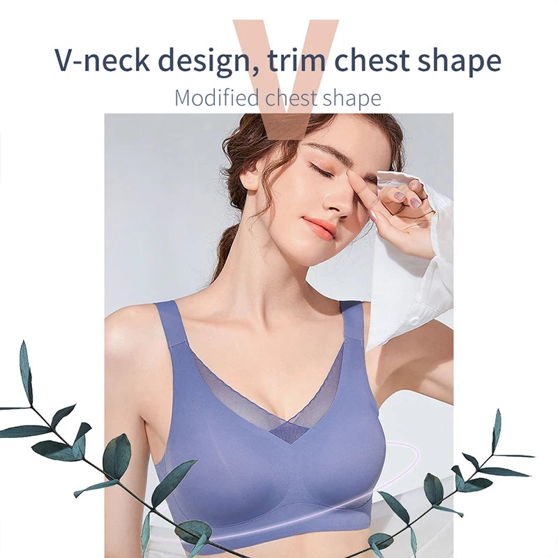 LERVANLA 2082 Prosthetic Breast Bra Special Bra Seamless Breast Fake Breast Simulation Female Lightweight Style for Mastectomy