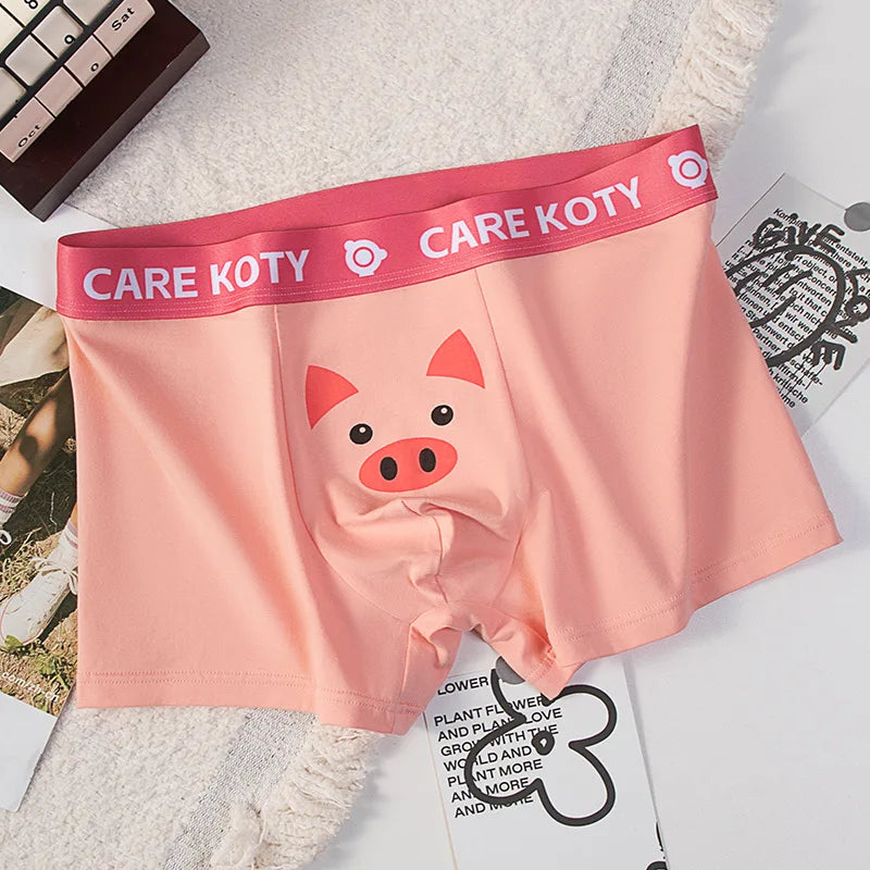 Men Cotton Underwear Comfortable Boxershorts Sexy Trunks Soft Male Underpants Teenage Sexy U Convex Pouch Young Underwear Boys