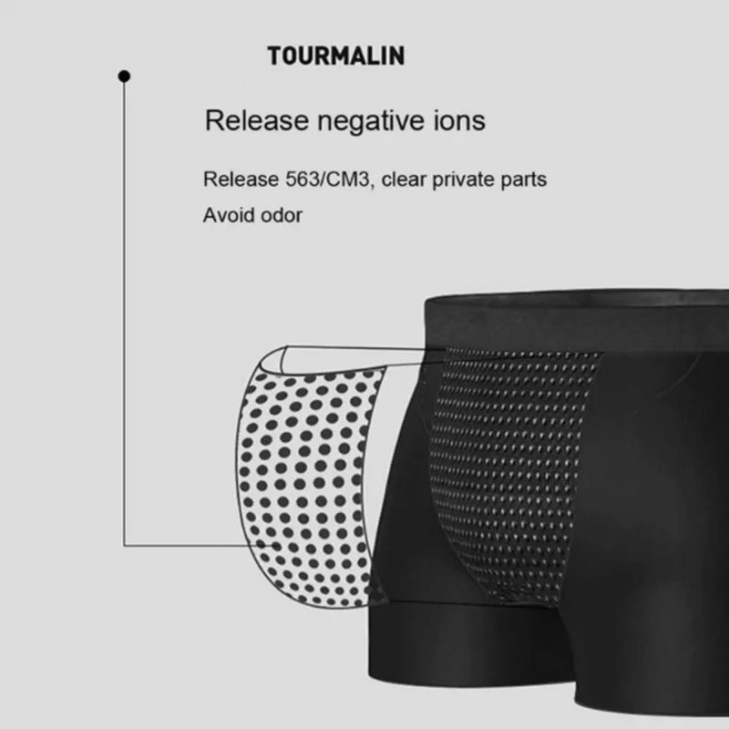 22 Magnets Magnetic Therapy Underwear for Men Pain Relief Boxer Briefs Brazilian Fit Health Underwear (L-6XL)