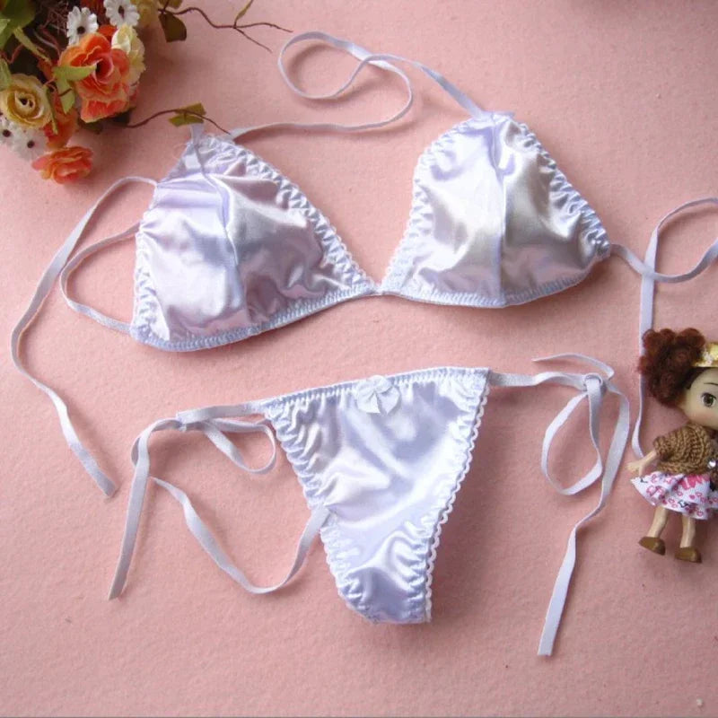 Newest Silk Thong G-string Lace Sexy Underwear Women Sexy Panties Female Low Waist String Lace Lingerie Intimates Thongs T-back
