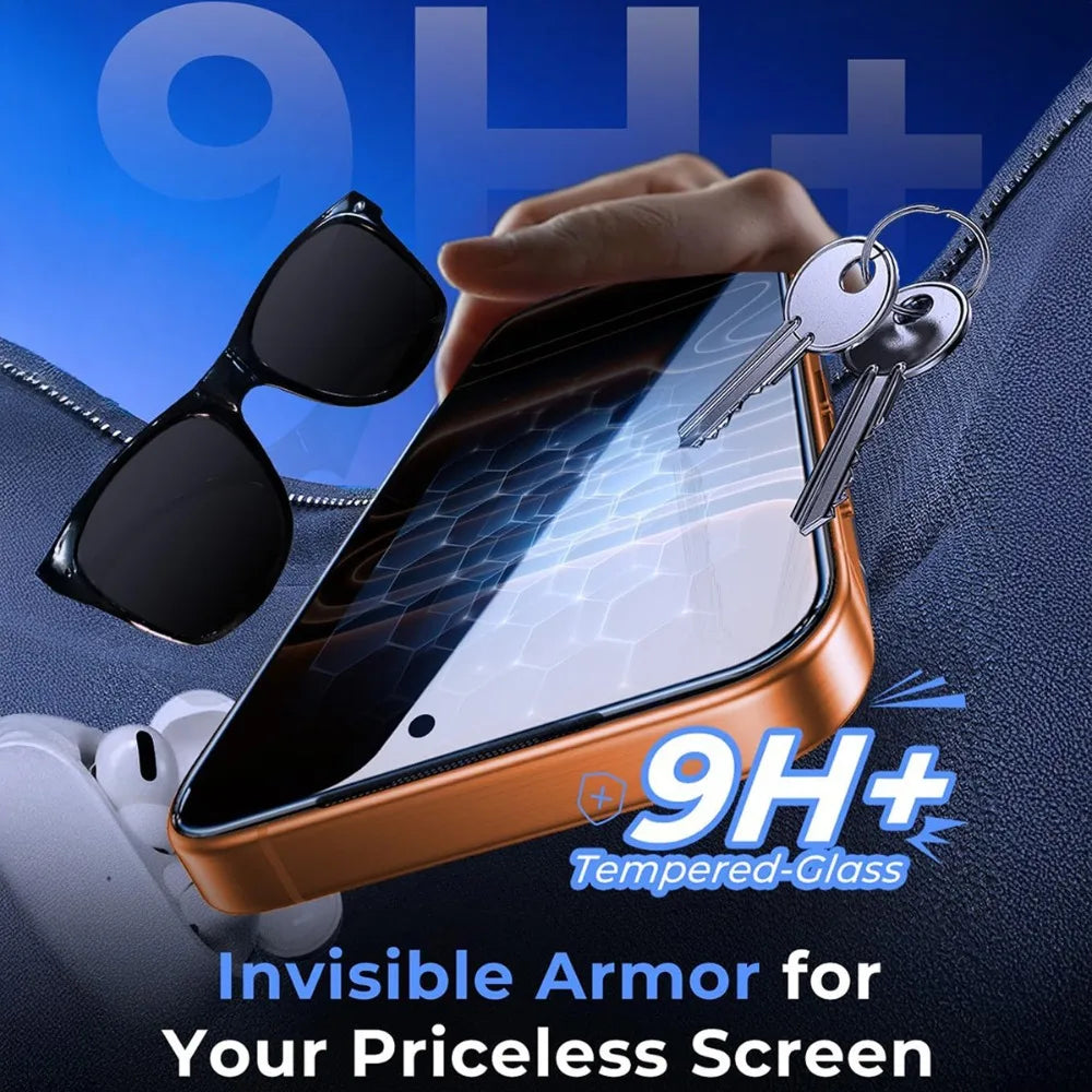 2Pcs Anti Spy Screen Protector For iPhone 17 16 15 14 13 Pro Max Air 16e 12 11 Pro 15 14 Plus XR XS One Click Installation Glass