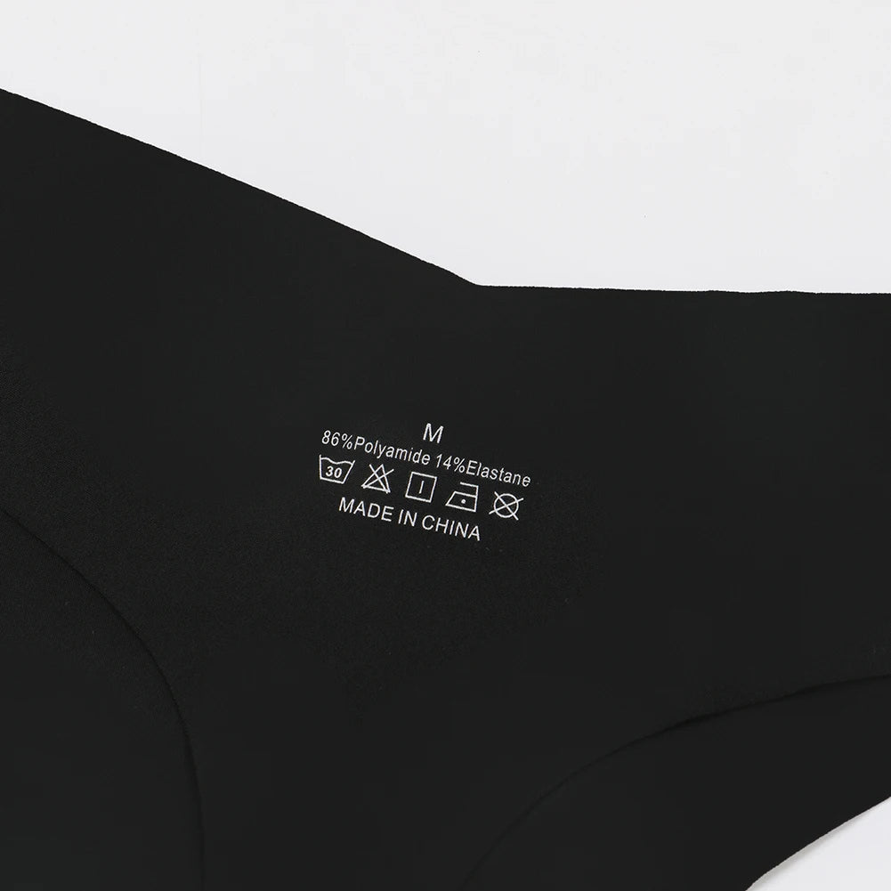 Playful Seamless Thong Sexy Bikini Panties Quirky Print Underwear for Women Large Size S-XL