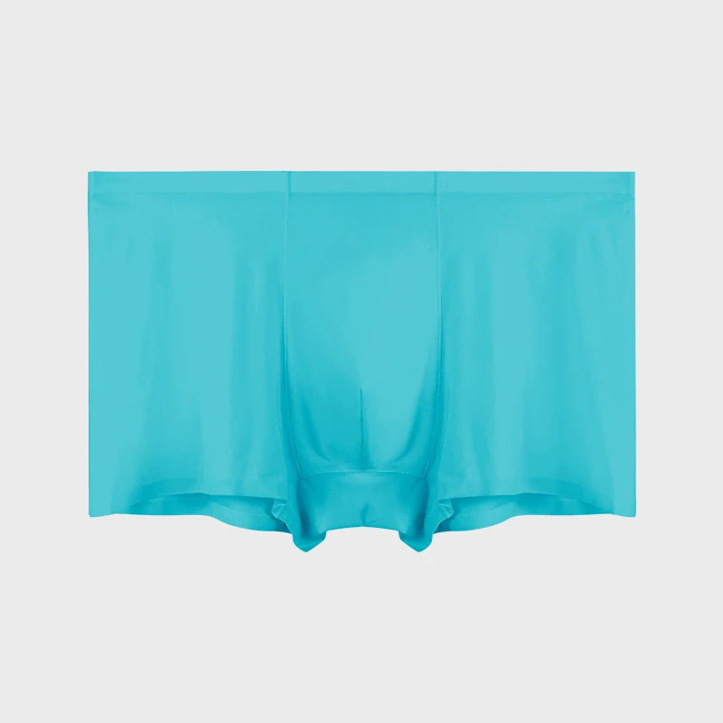 Men's Underwear Men's Wholesale Ice Silk Seamless Boxer Briefs Antibacterial Breathable Sports Summer Thin Comfort Boxer Bri