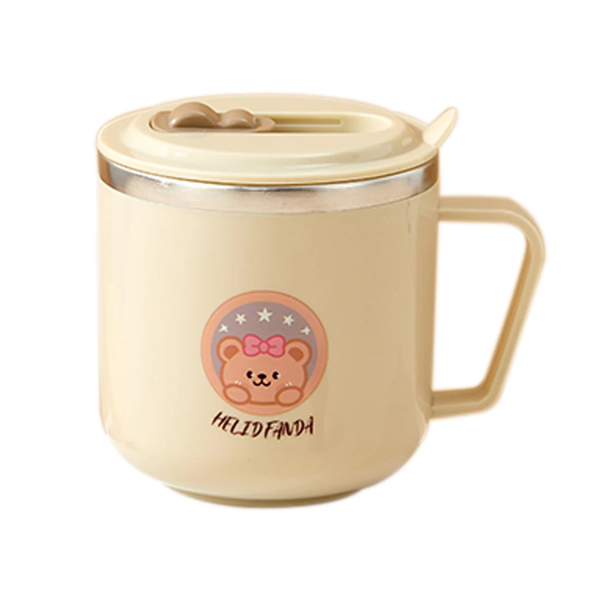 Cute Capybara 316 Stainless Steel Kid Water Cup With Straw 270ml Double Wall Insulated Mug Leak-proof Milk Coffee Cup