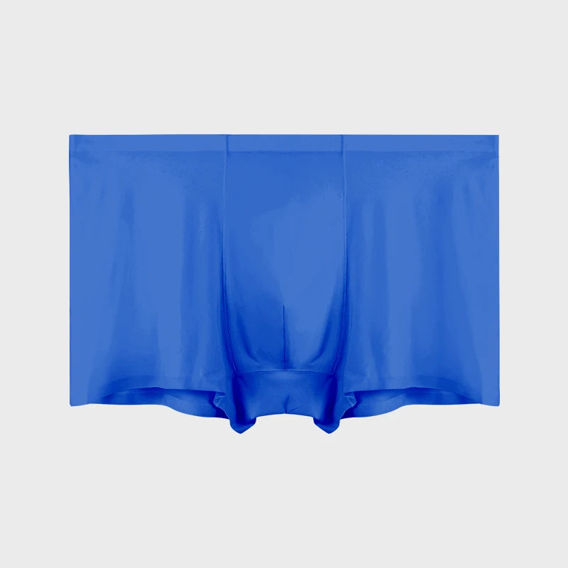 Men's Underwear Men's Wholesale Ice Silk Seamless Boxer Briefs Antibacterial Breathable Sports Summer Thin Comfort Boxer Bri