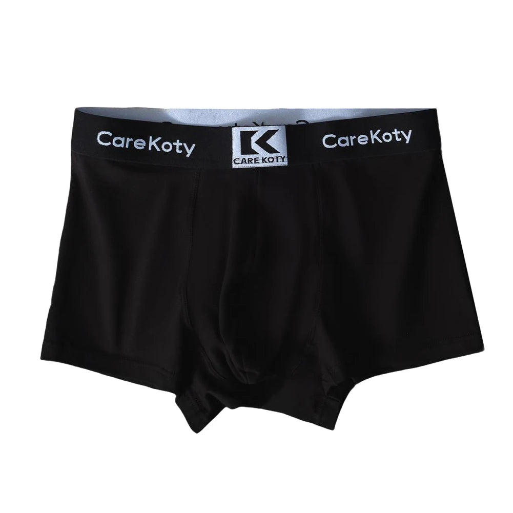 Men Middle Waist Boxers Short Cotton Pouch Breathable Underpants Man Underwear Comfortable Sweat Absorption Soft Panties