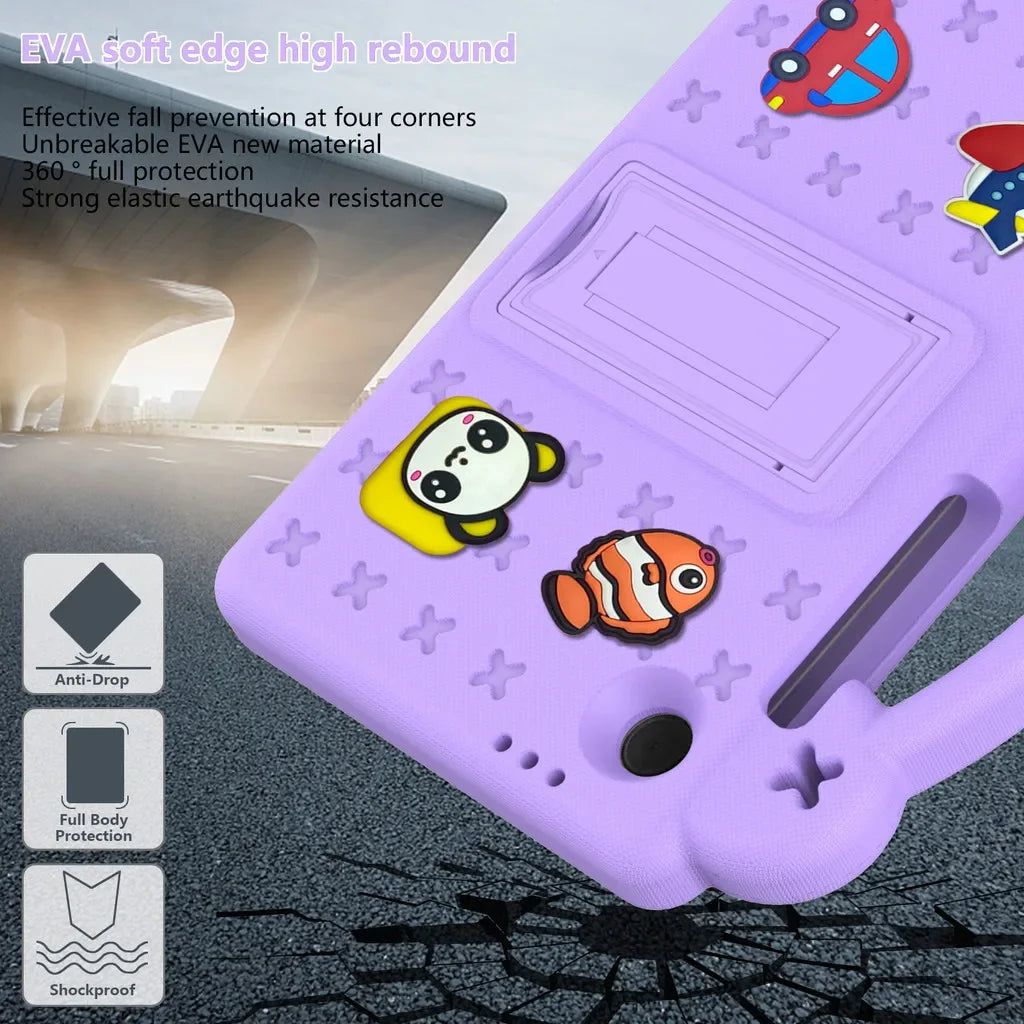 EVA Kids Armor Shockproof Case for 2025 New Samsung Galaxy Tab A11 Plus A9 + 11 8.7" S11 S10 Lite 11" S10 FE 10.9" Holder Cover