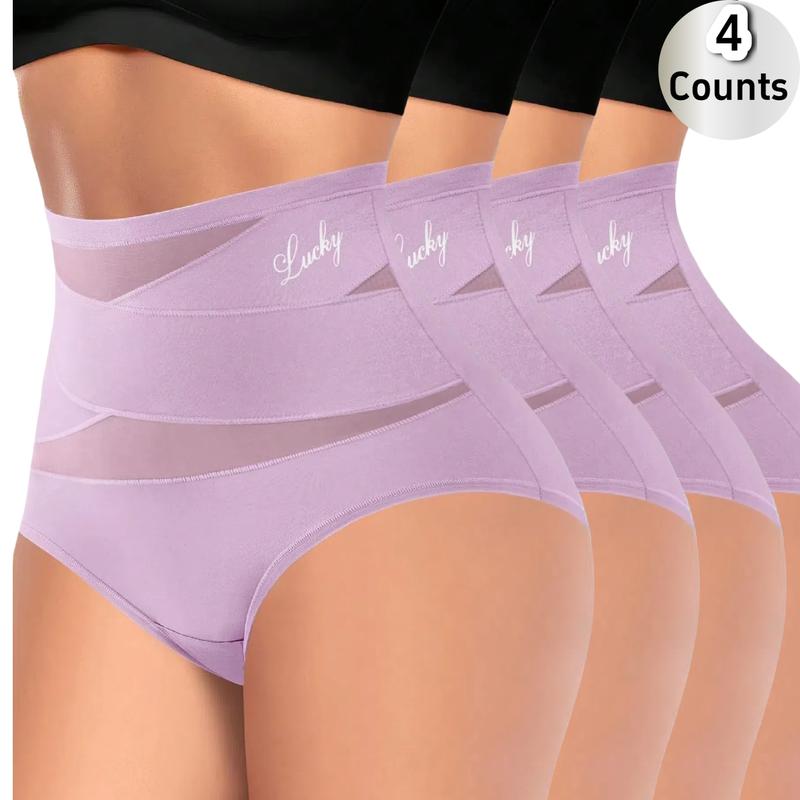 Lucky Brand High-Waist Shaping Panties for Women - Seamless Silk Mesh Control Briefs Slight Shaping Tummy Slimming & Butt Lifting Underwear Breathable Everyday - Womenswear
